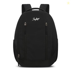 Skybags Forge 16 Liters Laptop Backpack for Men & Women With Multiple Compartments, Side Zippered Pocket & Mesh Bottle Holder (Black)