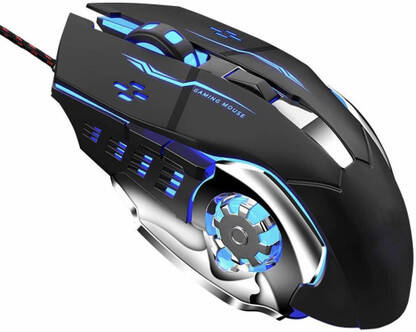 coolcold Tinji TJ-1 Gaming Mouse, Wired USB 2.0 Optical Mice, Wired Ambidextrous Optical Gaming Mouse(USB 2.0, Black)