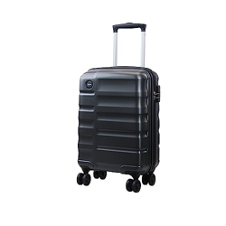 VIP Ceptor Pro Ultra Strong Polycarbonate Hard Sided Cabin Luggage Spinner Suitcase Dual 8 Wheels with Anti-Theft Zipper (Cabin, 55Cm, Graphite)