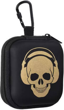 Flipkart SmartBuy Leather Zipper Headphone Case For Universal(Black)