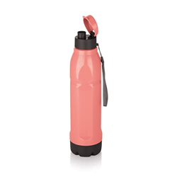 Attro Plastic Sky Procool 800 Super Pu Insulated Hot & Cold Water Bottle, Portable & Leak-Proof Flip Top Cap, Easy To Cary Use For Travel, Office, School & Gym, 670Ml - Pink