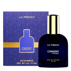 La French Consent Perfume 30ml for Women | Eau De Parfum | Long Lasting | Premium Luxury | Fresh Fragrance Scent | Travel-Friendly Perfume | Date Night Perfume