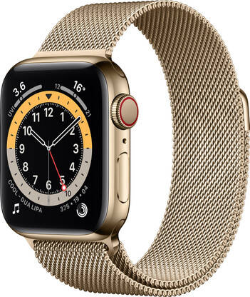 Apple Watch Series 6 GPS + Cellular(Gold Strap, Regular)