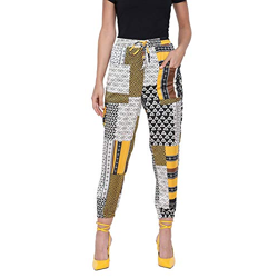oxolloxo Women Regular Fit Polyester Printed Casual Multicolor Pant