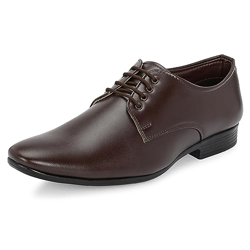 Centrino Formal Shoe for Men | Lace-Up Derby for Business & Casual Wear | Stylish Design with Comfortable Fit Craftsmanship for All-Day Support 64055-2_Brown_9