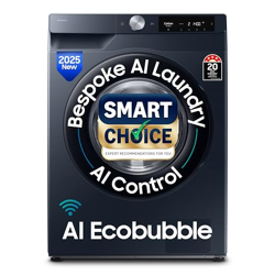 Samsung Smart Choice 9 kg, 5 Star, AI Control, AI Ecobubble, Super Spe