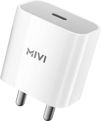 Mivi 3 A Wall Charger for Mobile with Detachable Cable(White, Cable Included)