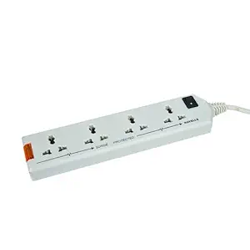 Havells 4 Way Extension Board With Surge & Spike Protection|For Power Requirements up to 1440W |1.5 Mtr ISI Certified Copper Wire| LED Indicator | Rating -6A, 240V | Home & Office Use