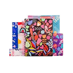 Doodle I The Happiness Planner I B5 Planner + 64 Pages Pocket Book + 250+ Stickers and Free Premium Gift Box | Tear Away Note Cards & Quote Cards | Activity Pages | To do lists I 268 Pages I 80 GSM I Wiro Bound (Bright Garden)