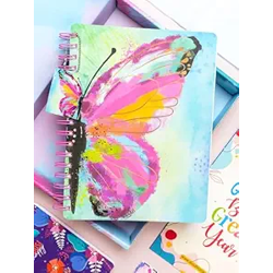 Doodle I The Happiness Planner I B5 Planner + 64 Pages Pocket Book + 250+ Stickers and Free Premium Gift Box | Tear Away Note Cards & Quote Cards | Activity Pages | To do lists I 268 Pages I 80 GSM I Wiro Bound (Graceful Wings)