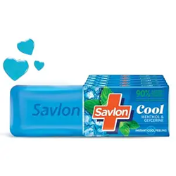 Savlon Cool Soap, with Menthol & Glycerin, 600g (120g - Combo Pack of 