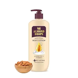 Bajaj Almond Drops Non-Sticky Body Lotion | Long Lasting Moisturizatio