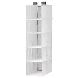 Ikea Painted Storage with 5 Compartments (White, 25X40X98 Cm) - Polyester