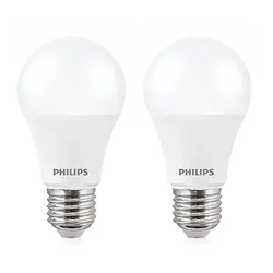 Philips 12-Watts LED Bulb E27 Base (Crystal White, Pack of 2)