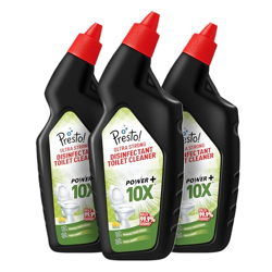 Amazon Brand - Presto! Ultra Strong Disinfectant Toilet Cleaner 3L | 1L X Pack of 3 | Citrus