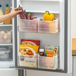 RILION Fridge Storage Boxes (Pack of 4) Freezer & Refrigerator Organizer Containers Kitchen Storage Container Set Kitchen Accessories Items for Home 1200 ml Food Storage Box
