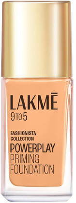 Lakm 9to5 Powerplay Priming Foundation, Built in Primer, Long-Lasting, SPF 20 Foundation(Warm Light, 25 ml)