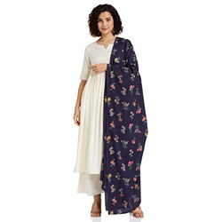 Amazon Brand - Myx Women's Solid Regular Kurta and Pant Set with Dupatta in Rayon (MYX-AW21-TRBRG-08_Antique White_X-Small)