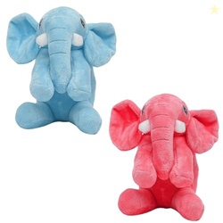 TOYTALES Stuffed Missy Elephant Cute Hanging Plush Soft Toy for Girls & Boys | Stuffed Animal Soft Toy for Kids| Small Size Cute Plush Huggable Toy (Color May Vary)