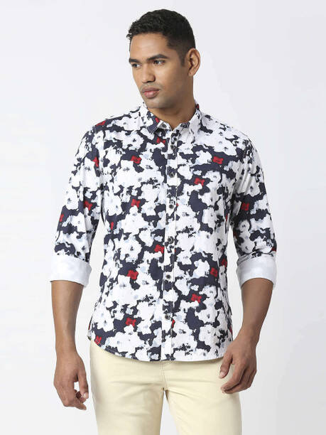 Pepe Jeans Men Regular Fit Printed Casual Shirt