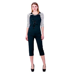 FNOCKS Women's Cocktail Knee Length Jumpsuit (JKBKJPST320_Pink_9-10 Years)