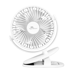 RR Signature Buddy Mini 110mm Portable Clip Fan | 4H Battery | Silent & C type Rechargeable | 360 Rotation | Multi-Clip Function | Portable Cooling | Personal Cooling Fan For Home [PRISTINE WHITE]