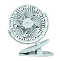 RR Signature Buddy Mini 110mm Portable Clip Fan | 4H Battery | Silent & C type Rechargeable | 360 Rotation | Multi-Clip Function | Portable Cooling | Personal Cooling Fan For Home [AQUA GREEN]