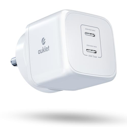 Auklet 45W GaN Fast Wall Charger, with PD & PPS Support, USB 2C, 1A Po