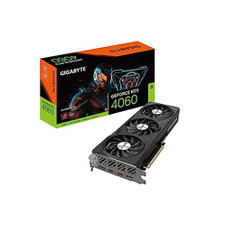Gigabyte Ge Force RTX 4060 Gaming OC 8G Graphics Card, PCI_E 3X Wind Force Fans, 8GB 128-Bit GDDR6, GV-N4060GAMING OC-8GD Video Card