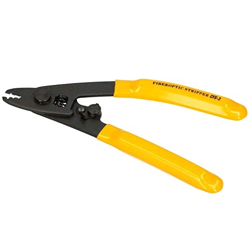 Corslet 3 Hole Wire Cutter and Stripping Tool, Plier Optical Fiber Wire Stripper and Cutter (Color May Vary)