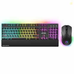 Ant Esports KM500W Pro Wireless Gaming Keyboard Mouse Combo, Rechargea