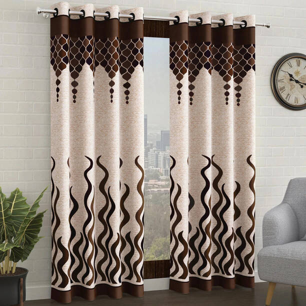 Story@home 152 cm (5 ft) Tissue Semi Transparent Window...