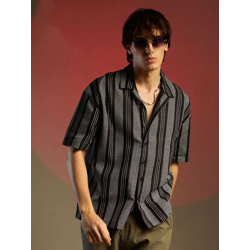 Campus Sutra Men Striped Casual Shirt