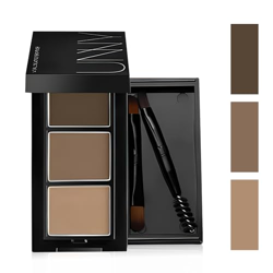 Three-Color Eyebrow Makeup Palette Kit Waterproof Eyebrow Setting Coffee Brown Colors with Mirror & Brush Palette Cosmetic Beauty Professional Make Up 3 in 1Eyebrow Filler (Coffe Brown)