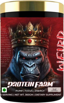 PROTEINFARM WEIRD PRE WORKOUT NET WT.360 GM Pre Workout(360 g, FRUIT PUNCH)