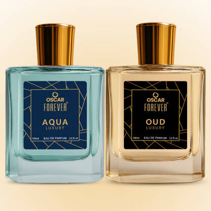 OSCAR Forever Luxury Combo of Aqua & Oud Long Lasting Fragrance (100ml Each) Eau de Parfum - 200 ml(For Men & Women)