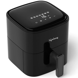 Lifelong 4.2 Litre Digital Air Fryer | Touch Control, 7 Preset Menu, Detachable Handle, Non-Stick Basket, Rapid Air Technology | Oil-Free Cooking for Grilling, Roasting & Baking | Energy Efficient