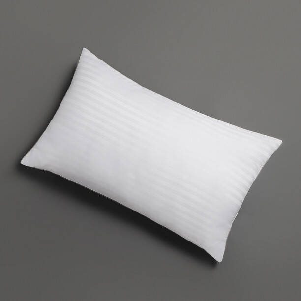 LA VERNE Microfibre Stripes Sleeping Pillow Pack of 1