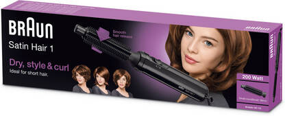 Braun Satin Hair 1 - AS 110 Hair Styler(Black)