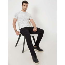 Mufti Printed Pure Cotton T-Shirt