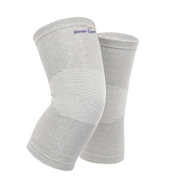 Wonder Care Bamboo Knee Sleeves for Men/Women, Knee Support for Running, Gym, Badminton, Sports, Compression Knee Sleeves, Perfect Knee Brace for Knee Pain and Enhanced Comfort -1 Pair(Large)