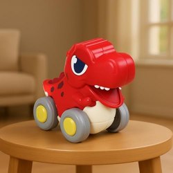 GRAPHENE Push & Go Dinosaur Car Toy for Kids & Toddlers Friction Powered Dino Vehicle Battery Free Mini Cool Run Car Safe & Durable Montessori Toy for Boy Girl Birthday Gift Pack of 1 (Random Design)