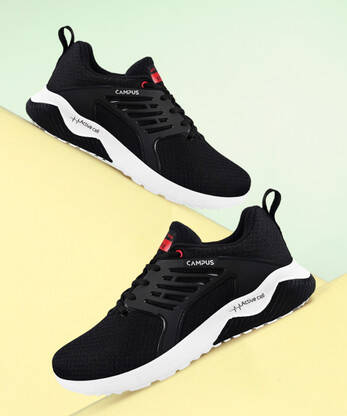 CAMPUS CRYSTA PRO Running Shoes For Men(Black , 9)