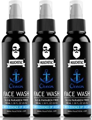 MUUCHSTAC Ocean for Men, Anti Acne & Pimple, Skin Brightening, All Skin Types Face Wash(300 ml)