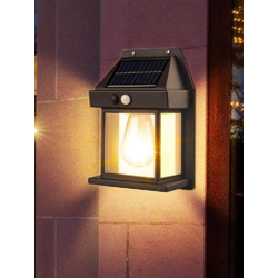 XERGY Black Waterproof Outdoor Wall LED Lamp With Motion Sensor
