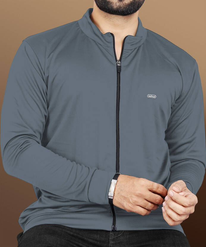 VeBNoR Men Solid Sports Jacket