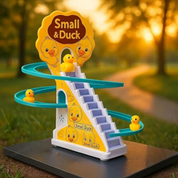 Graphene Duck Track Toy for Kids Stair Climbing Small Duck Slide Toy S