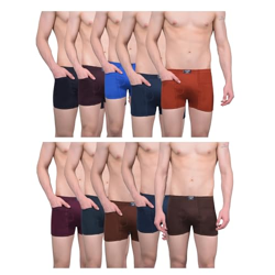 Dollar Lehar Mens Combed Cotton Trunk - Actual Colour May Vary