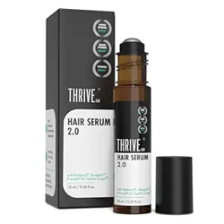 ThriveCo Hair Growth Serum 2.0 Roll On, 10ml | Advanced Patent Filed Clinically Proven Scalp Treatment for Hair Fall Control & Regrowth | British Medical Publication | Redensyl, Anagain, Regendil, Rosemary Oil | Lightweight, Non-Sticky Solution | Men & Women