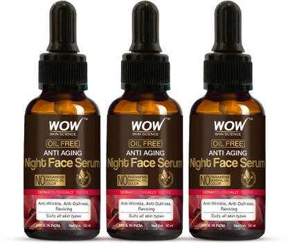 WOW SKIN SCIENCE Anti Aging Night Face Serum(3 Items in the set)
